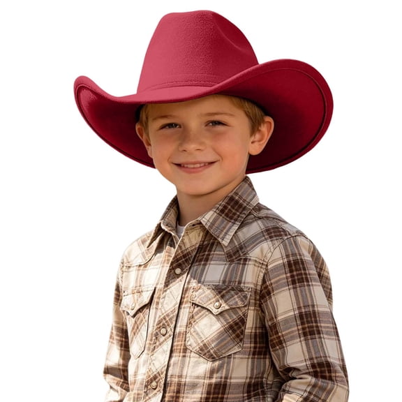 Gaexia Kids Western Cowboy Hat For Children Adjustable Fit Sun Outdoor Headwear Boys Girls Everyday Adventures Easy Care Baby Toddler