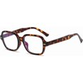 thumbnail image 1 of LJCZKA Rectangle Blue Light Glasses Women Men Computer Glasses Square Frame Anti Eye-Fatigue for Reading, Texting & Gaming, 1 of 8