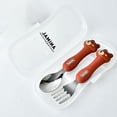 thumbnail image 3 of Travelwant Easy Grip Flatware Fork And Spoon Utensil Set – Perfect for Toddler Hands Contoured Handles And Textured Grips, 3 of 7