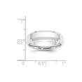 thumbnail image 2 of Platinum 6mm Polished Beveled Edge Size 6 Wedding Band; for Adults and Teens; for Women and Men, 2 of 2