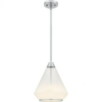 QP6750C Quoizel Lighting Haze - 1 Light Mini Pendant-13.25 Inch Tall and 10.5 Inch Wide-Polished Chrome Finish