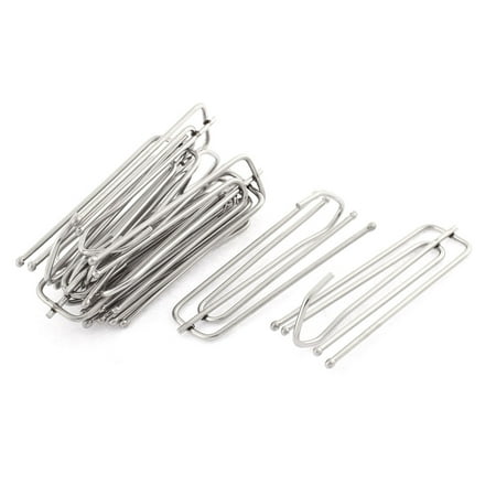Metal 4 Prongs Pinch Pleat Drapes Curtain Hooks 7cm X 2 7cm 10pcs
