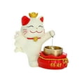 thumbnail image 4 of Lucky Cat Door Bell Ornament Decoración de la pared divertida Casa de decoración de la pared para el restaurante de granero Negra de Estilo a, 4 of 8