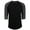 Black/Charcoal, variant on Men's 3/4 Sleeve Baseball Tshirt Raglan Jersey Shirt S-2XL