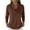 Coffee, variant on Blouses for Women Cowl Neck Long Sleeve Draped Front Pullover Tops Soft Casual Shirts for Fall Winter Layering Daily Wear Green S