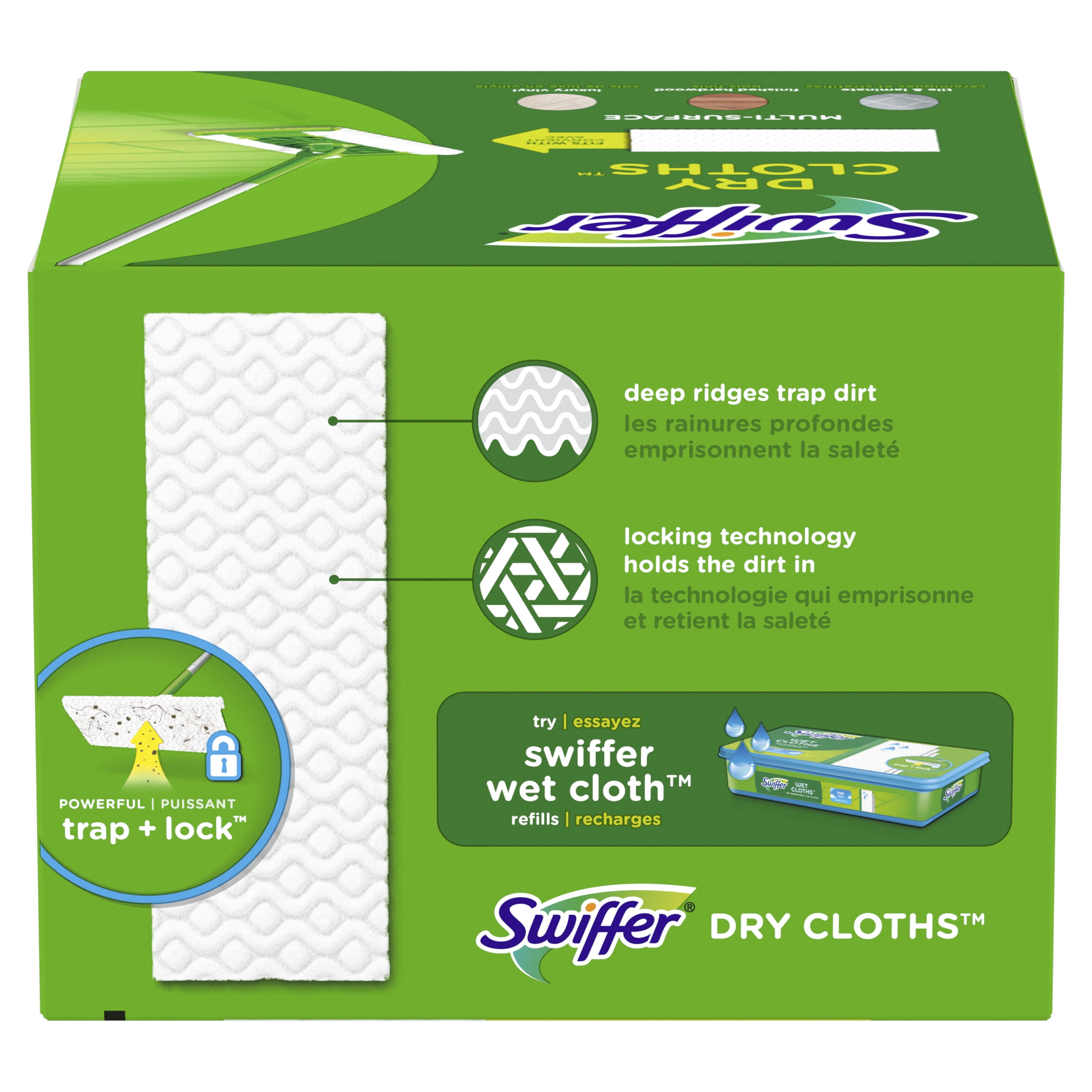 Swiffer Sweeper: 80 Dry Cloth Refills, 3D Cotton Microfibre - fit Flash  Speedmop
