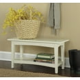 thumbnail image 4 of Alaterre Furniture Shaker Cottage Bench/Coat Hooks with Tray, Ivory, 4 of 9