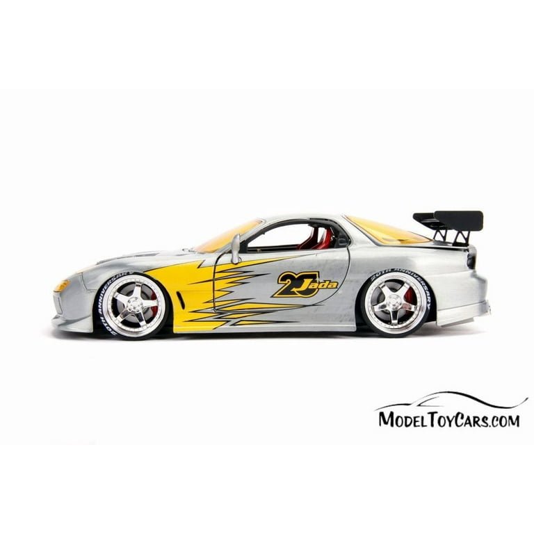 1983 Mazda RX-7 Hard Top with Diecast Mosaic Tile, Silver - Jada