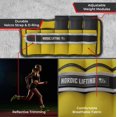 thumbnail image 5 of Nordic Lifting Adjustable Ankle Weights for Women and Men 2 4 6 8 10 Lbs, 1 Pair - Canary Yellow, 5 of 9