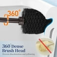 thumbnail image 3 of Toilet Bowl Brush Holder Set: 2 Pack Modern Deep Cleaning Bathroom Toilet Scrubber with Caddy for rv - Rim Decorative Accessories Cleaner Brushes for Toilet - Bronze1, 3 of 8