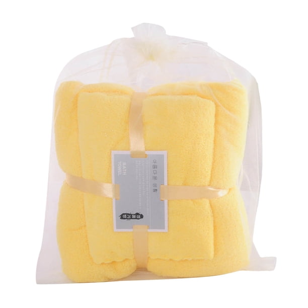 Toalla Absorbente Coral de Vellón de Alta Densidad Dos en Uno y Baño Suave y Set Textiles para el Hogar