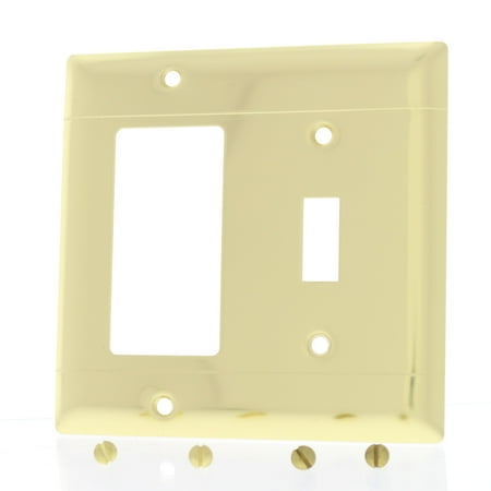 Double Gfci Solid Brass - P&S 2Gang Toggle Switch Commercial GFCI Polished Brass Wallplate Cover SB126-PBD