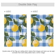 thumbnail image 4 of Yayeee Garden Flag 12" x 18" Double Sided Outdoor Yard Lawn Holiday Decorations, Light Blue Plaid, 4 of 6