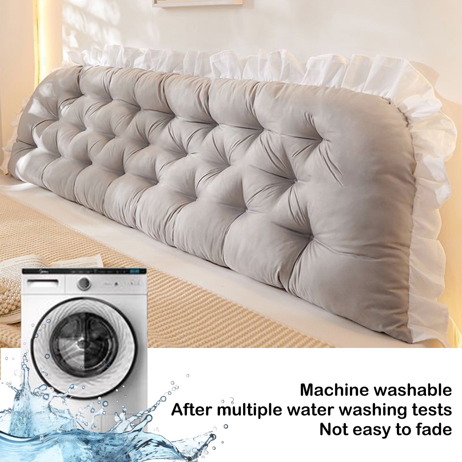 Wedge Pillows Bedside Cushion Soft Package Bed Cushion Large Back Cushion
