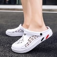 thumbnail image 3 of Zapatos de verano para hombre, sandalias con agujeros, chanclas transpirables huecas, zuecos, zapatillas de playa a la moda, talla grande 49, 3 of 7