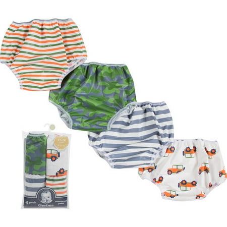 Gerber Newborn Boy 4-Pack Assorted Waterproof Training Pant Covers