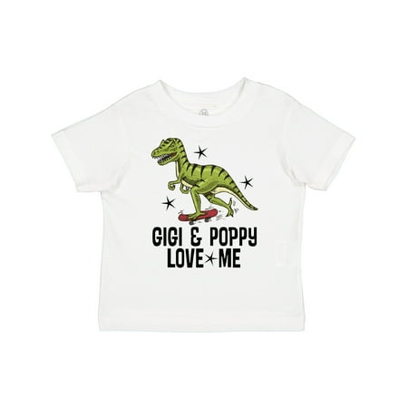 

Inktastic Gigi and Poppy Love Me Dinosaur Gift Toddler Boy Girl T-Shirt
