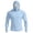 Light Blue, variant on Men's Full Face Coverage Sun Shirt with Built-in Mask and Thumbholes Featuring Raglan Sleeves for Summer Fishing Hiking Cycling Running Beach Trips Army Green L