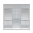 thumbnail image 2 of Manhattan Comfort Eldridge 2.0 - 91 3 Sectional Wardrobe with 4 Drawers and 6 Doors, 2 of 3