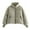 Green, variant on Jinhomg Womens Cropped Cotton Coat Fall Winter Comfy Long Sleeve Stand Collar Puffer Jacket Thermal Casual Solid Full-Zip Outerwear with Pockets Army Green L