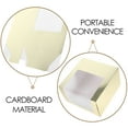 thumbnail image 4 of MOVTOTOP MLINS 2pcs Square Hat Boxes with Window Foldable Paper for Hats Storage Clear Holder Travel Case Display Box for Baseball Cap Home Use, 4 of 7