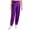 Purple, variant on Miutii Girl's Athletic Leggings Metallic Dance Harem Pants Jazz Hip Hop Dance Performance Gymnastic Dancewear Pink 5-6
