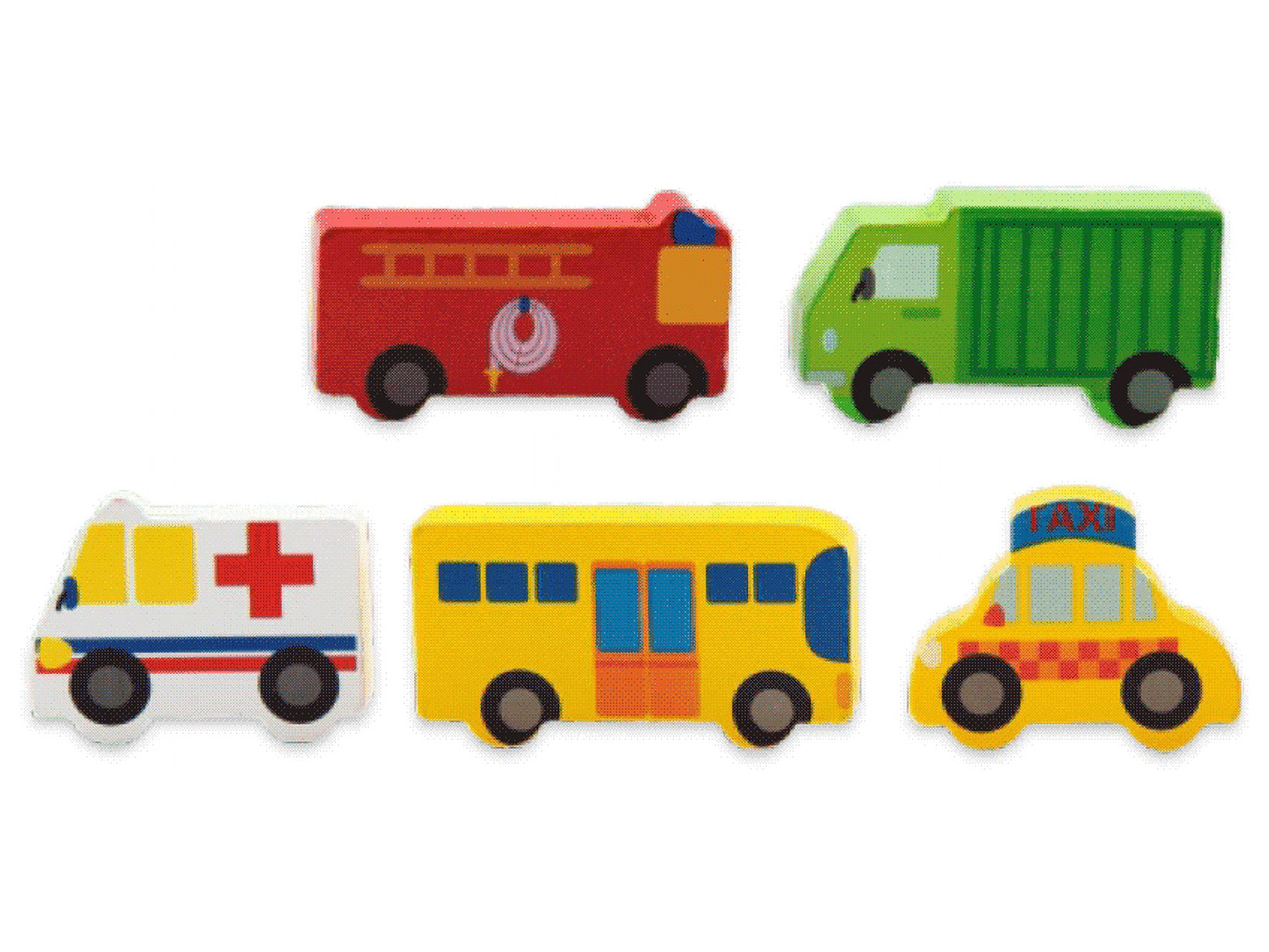 PlayWorld Toolbench Time! City Transportation Wooden Building Blocks 100 pc