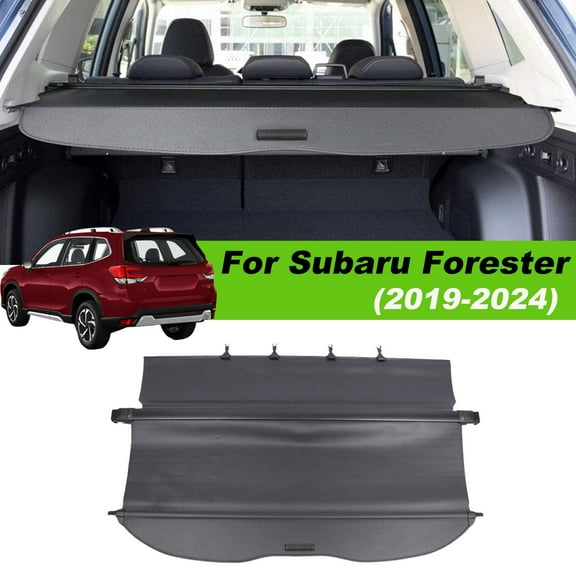 Fit 2019-2024 Subaru Forester No Gap Retractable Cargo Cover for 2019 20202 2021 2022 2023 2024 Subaru Forester SUV Accessory Rear Trunk Privacy Shield Shade, Black