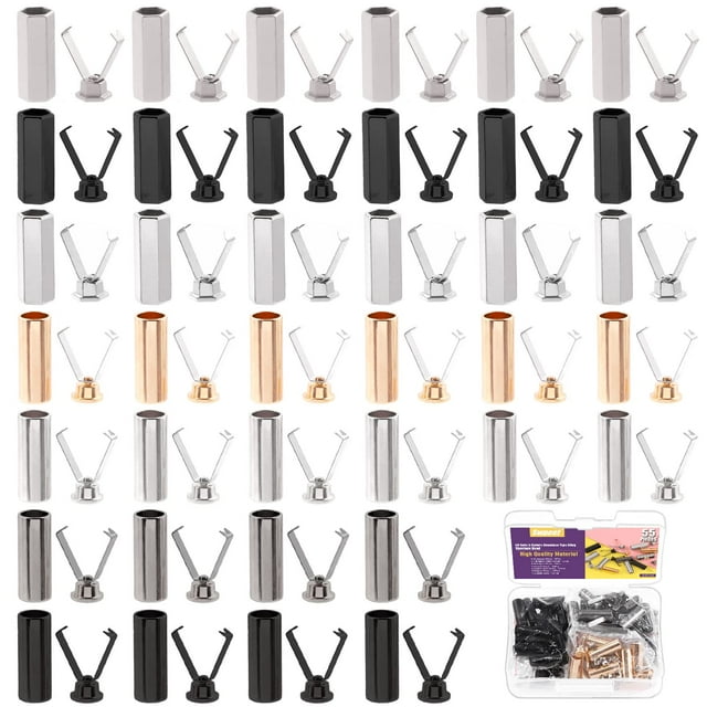 Kit de 55 Juegos de Terminales para Cordones Swpeet de Aleación Metálica