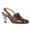 Saddle Brown, variant on Women's Closed Square Toe Loafers Special Spiral Heels Slingback Buckled Back Strap Shoes for Party Casual Daily Dressy Pumps Shoes Size 15 Red