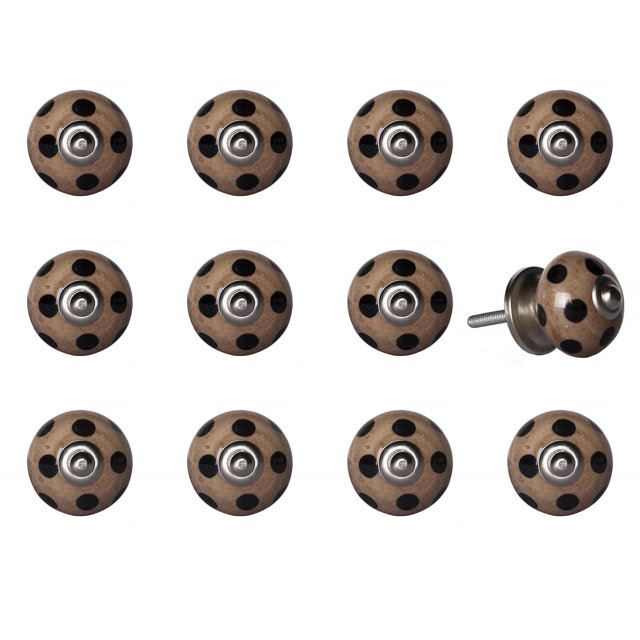KNOB-IT VINTAGE HANDPAINTED CERAMIC KNOBS (12-Pack) K3571
