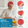 thumbnail image 5 of Abc Pack & Supply Disposable Polypropylene 24" Bouffant Caps for Medical, Red 100 Pack, 5 of 9