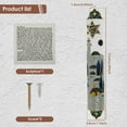 thumbnail image 3 of BallsFHK Hand Painted Mezuzah With Scroll For Door,Exquisite Enamel Mezuzah With Crystal,, 3 of 5