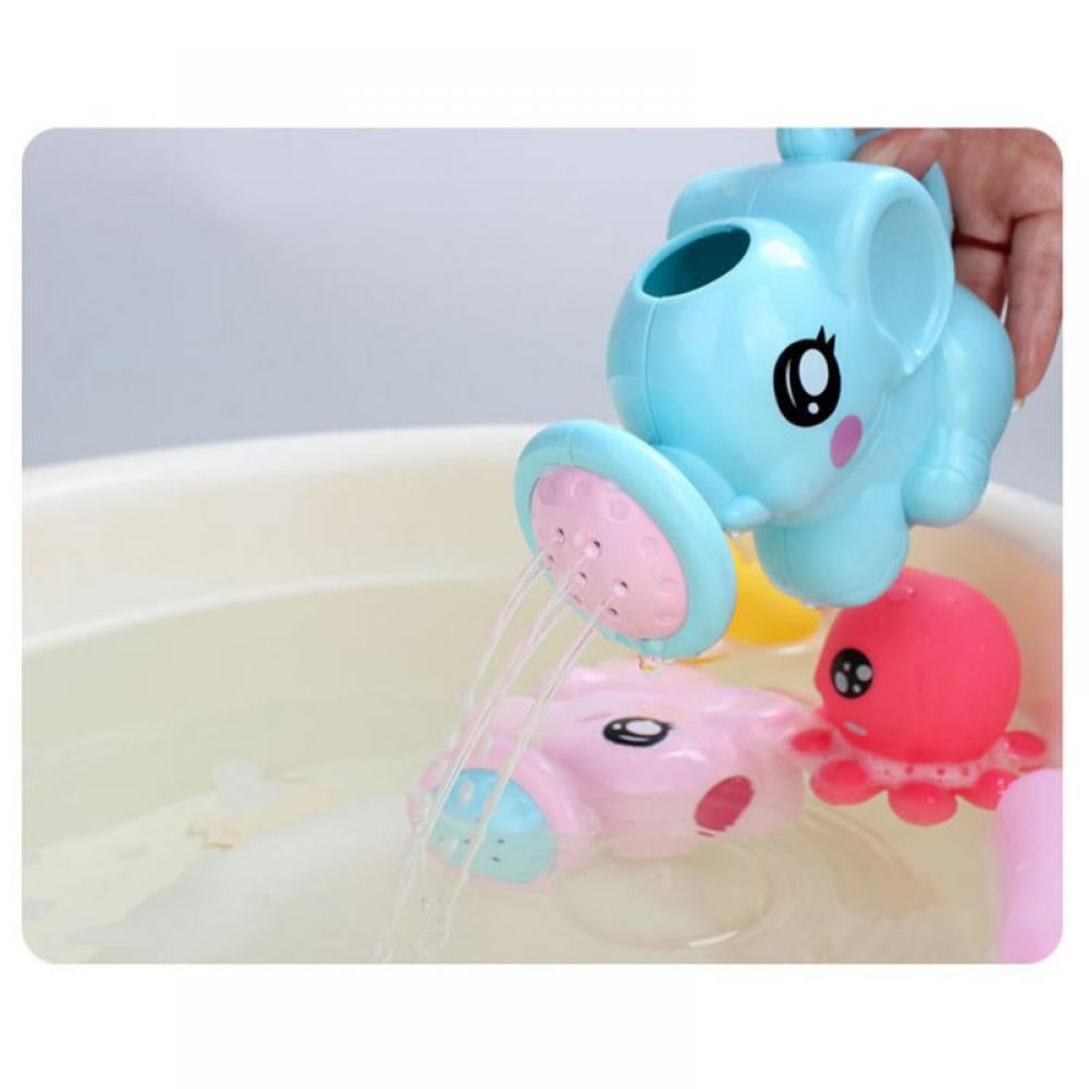 Baby Bath Shower Toy Cartoon Elephant Sprinkler For Parent-Child Interaction 1PC 