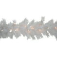thumbnail image 7 of 9' x 14" Pre-Lit White Alaskan Pine Artificial Christmas Garland Warm White LED Lights, 7 of 7
