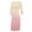 Pink, variant on BRGZLK Maternity Dress For Women Gradient Long Sleeve Crew Neck Loungewear Knee Lenght Soft Pregnancy Nursing Dresses