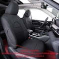 thumbnail image 3 of Coverdream Custom Fit Camry Car Seat Covers for Toyota Camry L LE XLE 2012 2013 2014 2015 2016 2017 (Not for Hybrid)- Washable Polyester Auto Seat Covers(Full Set,Black), 3 of 6