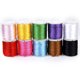 thumbnail image 5 of 10 piezas de cordón de nailon de seda satinada Kumihimo con forma de cola de rata para abalorios de 6/4 M de hilo colorido 2 mm de longitud 4 m, 5 of 9