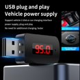 thumbnail image 5 of Coche Bluetooth 5.4 Adaptador FM Transmisor USB Receptor Llamada Manos Auto Pantalla LED Audio Música Receptor Inalámbrico, 5 of 5