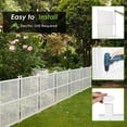 thumbnail image 4 of Vinyl Fence Panels 2 Pack Outdoor Picket Privacy Screen Fence, 2PCS White PVC Fence Panel, 48" H X 36" W (White), 4 of 8