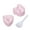 B, variant on Yesbay 2 Pcs Pink Rice Ball Mold Set Non-Stick Sushi Onigiri Maker Kit with Spoon Triangle Heart Bear Flower Shape Press Mold for Home Restaurants