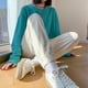 thumbnail image 1 of Pantalones deportivos de pana para mujer, forro polar grueso, cintura alta, holgados, adelgazantes, para otoño e invierno, pantalones casuales, 1 of 3