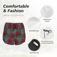thumbnail image 6 of Lsque Ladybug Printed Women's Running Shorts with Liner Pockets,Elastic Quick Dry Workout Athletic Gym Yoga Shorts,Womens High Waist Shorts-Large, 6 of 9