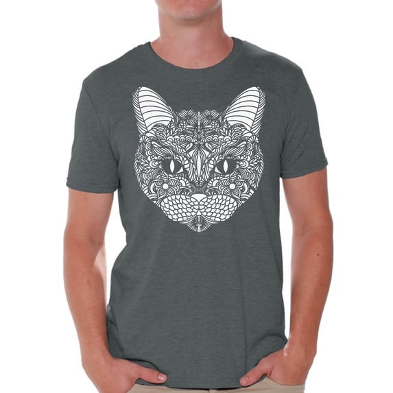 Awkward Styles Cat T-Shirt Pattern T Shirts for Men
