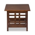 thumbnail image 3 of Baxton Studio Larissa Modern Classic Mission Style Cherry Finished Brown Wood Living Room Occasional Coffee Table, 3 of 4