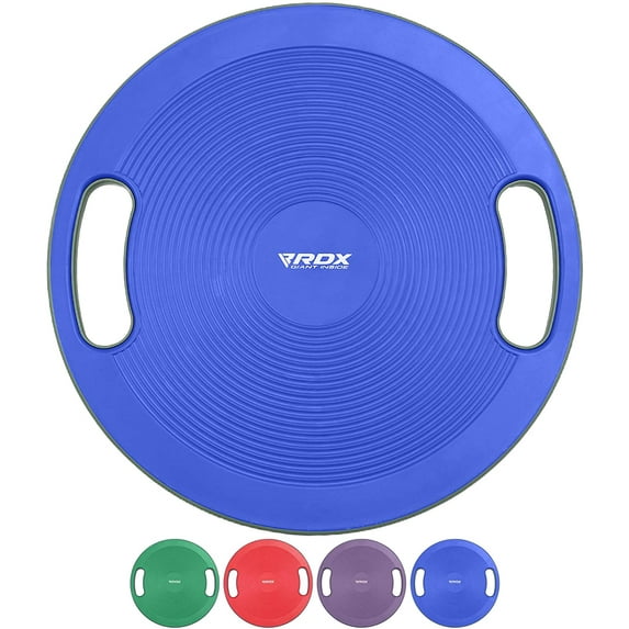 RDX Wobble Balance Board, 40cm Grooved Anti Slip Round Surface, 360 Rotation, 15 degree tilt, Blue