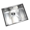 thumbnail image 5 of Contempo Living F2318T 23 in. Drop in Single Bowl Zero Radius Kitchen Utility Laundry Sink - Stainless Steel, 5 of 5