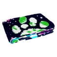 thumbnail image 2 of Dog paw prints Cozy Microfiber Throw Blanket: Soft, Warm, and Printed - Lightweight Couch, Bed, Sofa, Office, Camping Blanket - Versatile Blankets, 2 of 6
