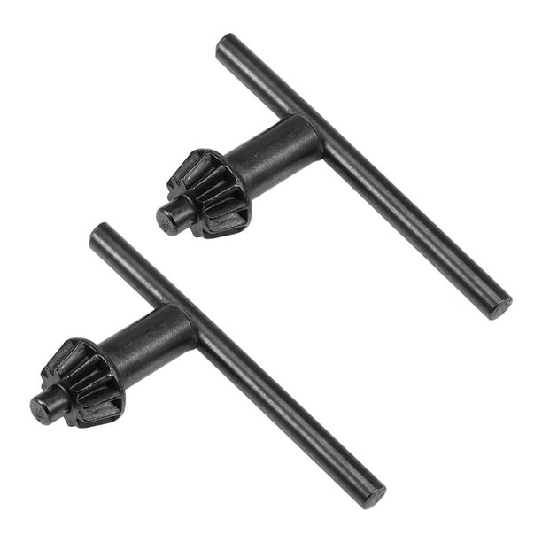 Chuck Key 6mm Pilot 11 Teeth for 1.513mm Drill Chuck Black 2pc
