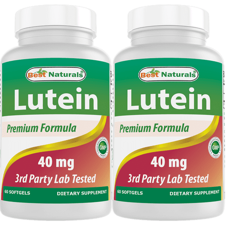 2 Pack Best Naturals Lutein 40mg 60 Softgels